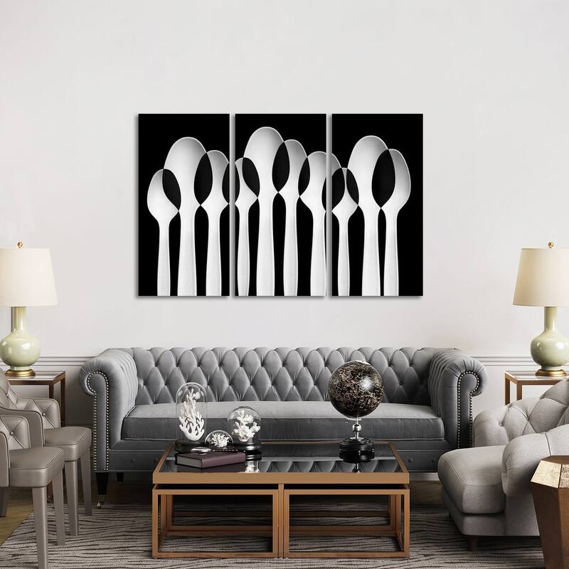 iCanvas "Spoons Abstract Forest" by Jacqueline Hammer 3Piece Canvas